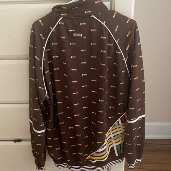 LRG Lifted Research Group Guiding Star Warm Up Jacket Full Zip Brown Men's XXL - Picture 8 of 9